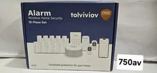 Tolviviov 15-Piece WiFi Home Security Alarm System w/ App Alerts