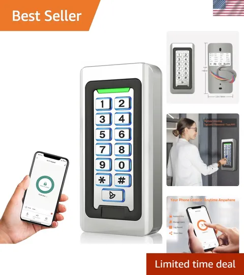 Wireless WiFi Access Control Keypad, Metal Stand-Alone Door Access Control Sy...