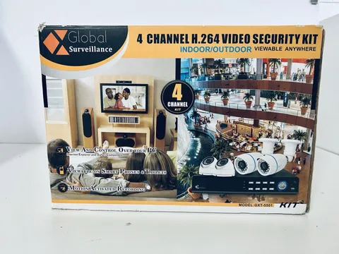 Global Surveillance 4 Channel H.264 Video Security Kit Wired Indoor/Outdoor DVR