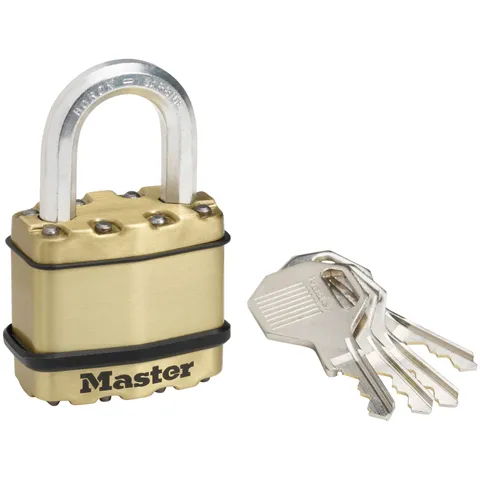 Master Lock M1BEURD Excell™ Brass Finish 45mm 4-Pin Lock