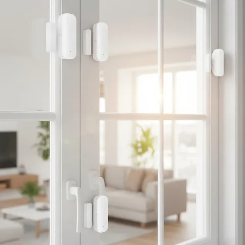 Smart WiFi Door Sensor - Wireless Alerts, Compatible with Alexa/Google - 4-Pack