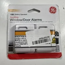 (2) GE 45115 Personal Security Wireless Window or Door Alarm - Entry Chime Mode