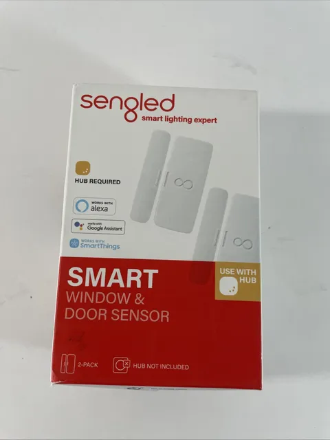 Sengled Smart Window & Door Sensor,Hub Required,Works W/ Alexa,Google,2-Pack