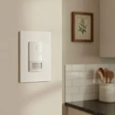 Matte White Single Pole Occupancy Motion Sensor Light Switch, Need Neutral Wi...