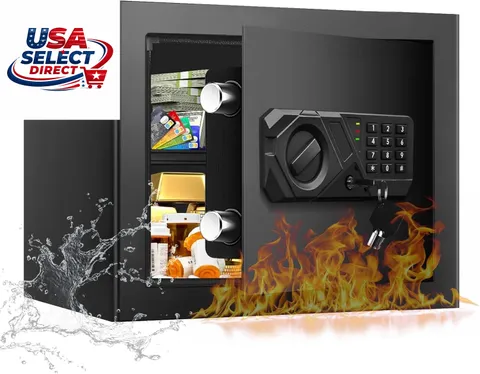 1.2 Cubic Fireproof Safe for Home with Digital Keypad & Removable Shelf