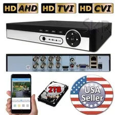 Sikker 8 channel DVR recorder with 2TB hard drive support Swann 1080P BNC camera