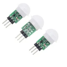 HiLetgo 3pcs AM312 Mini Pyroelectric PIR Human Sensor Module 10mm*8mm, White