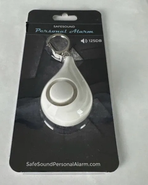 Safesound Personal Alarms 125db Personal Alarm Keychain White NEW Free Shipping