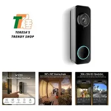 Easy Install Wireless Doorbell with 1536 HD Video & Amazon Alexa Compatibility