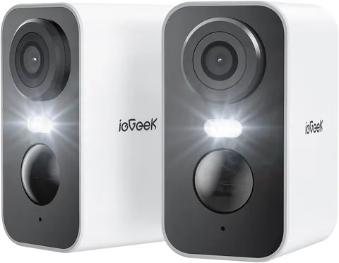2PCS ieGeek Wireless Outdoor WiFi Security Camera Home Battery CCTV System Alexa