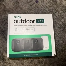 BLINK OUTDOOR 2K+ WIRELESS SECURITY CAMERA 3 CAMERA SYSTEM NEW