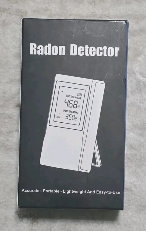 Home Radon Detector RN80, Long and Short Term Readings