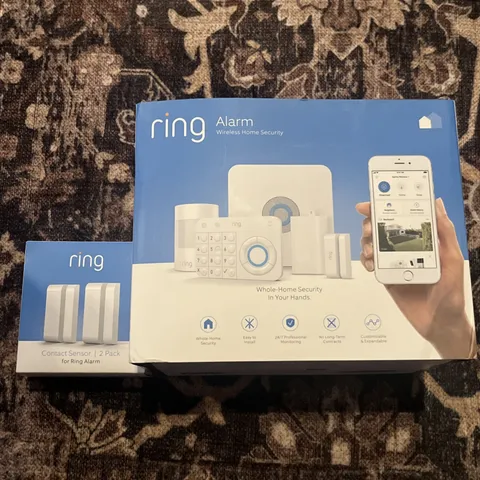 Ring Alarm Wireless Home Security Kit - White with 2 contact sensors NEW IN BOX 