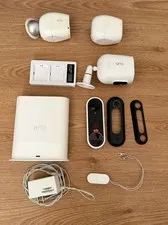 Arlo Home Security Bundle - 3 Cameras, SmartHub, Wired Video Doorbell - Pro 2