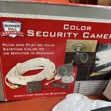 Bunker Hill Security CCTV Wired Color Camera Night Vision Mic Weatherproof 95914