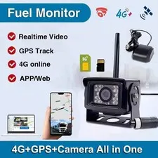 Waterproof 4G LTE Vehicle Camera Online Video Monitor GPS Track  24V Truck DVR