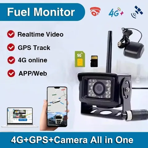 Waterproof 4G LTE Vehicle Camera Online Video Monitor GPS Track  24V Truck DVR
