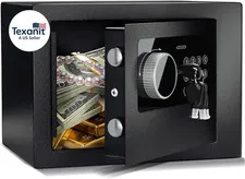 Digital Electronic Money Safe, Steel Security Lock Box with Keypad, Office Hotel