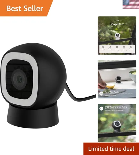 Smart 2K AI Wired Security Camera with Color Night Vision & Magnetic Mount