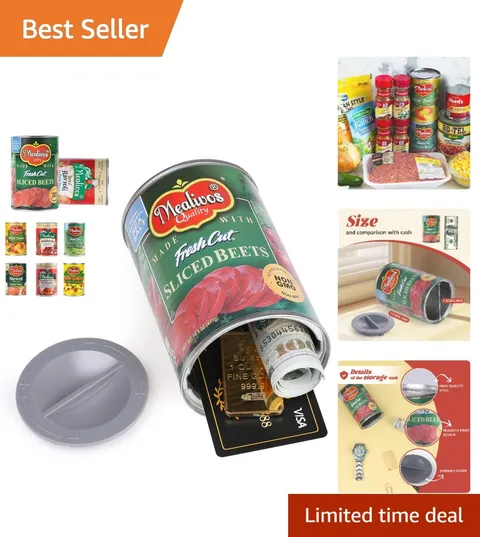 Realistic Aluminum Can Safe - Discreet Storage for Home & Travel Essentials