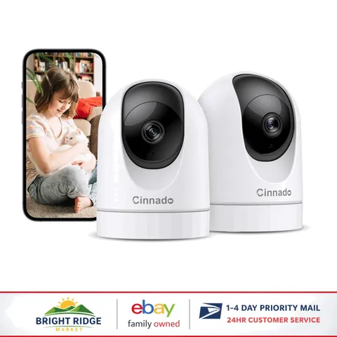 360-Degree Indoor Camera for Pets and Nanny Monitoring with WiFi Connectivity