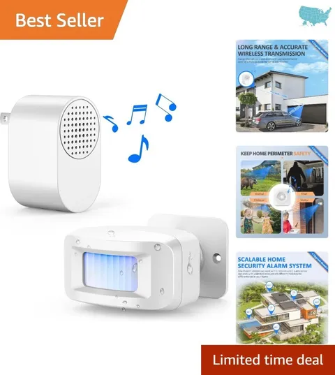 500FT Long Range Wireless Motion Sensor Alarm - Enhance Your Security Outdoors