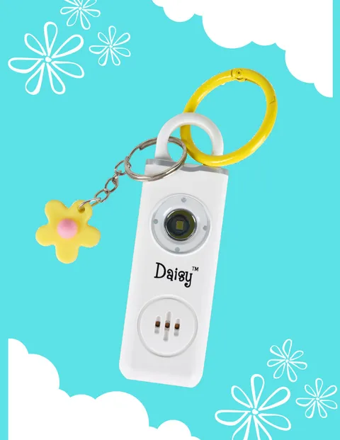 Daisy Safety Alarm Alert With Flashlight- Senior Citizen Protection- Yellow