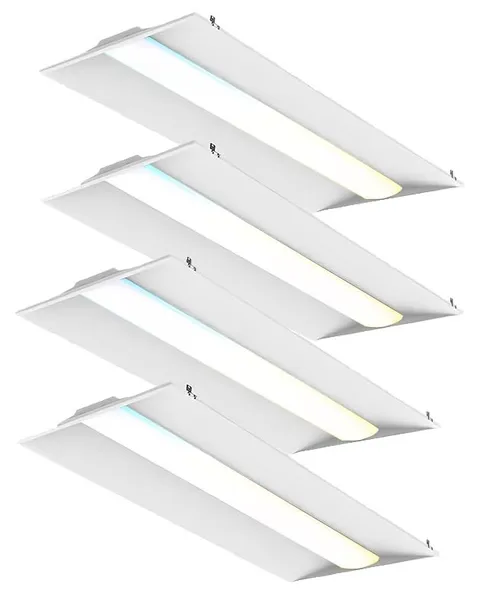 LED ENERGY PLUS 2x4 FT Troffer, 0-10V Dimmable, 2X4 White