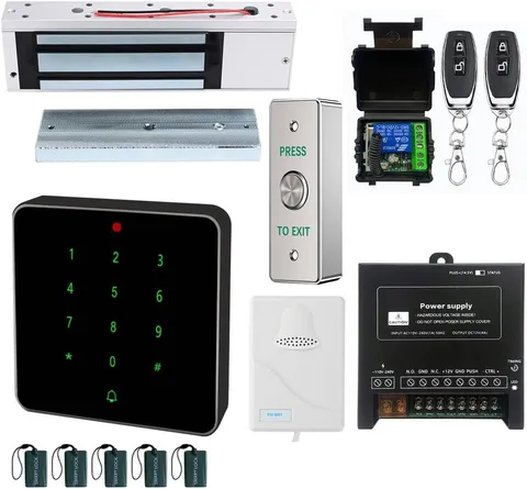 Electric Magnetic Lock Kit 1200lb Waterproof RFID Keypad Door System