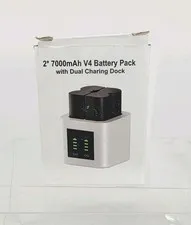 2-Pack 7000mAh Replacement Battery with Charger Station for Ring-Doorbell Camera