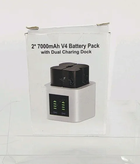 2-Pack 7000mAh Replacement Battery with Charger Station for Ring-Doorbell Camera