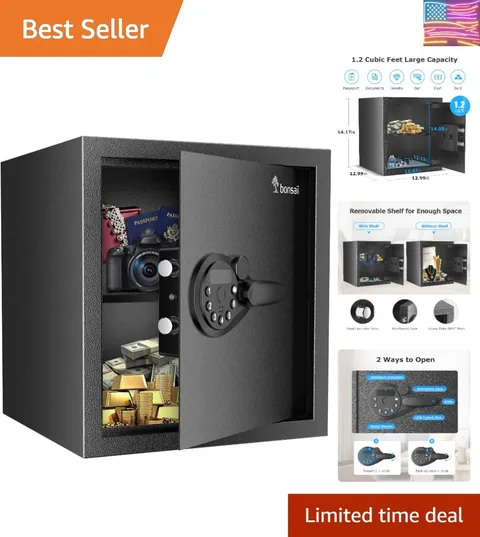 Security Safe Box,1.2 Cubic Feet Large Document Safe Box,New Type of Digital ...