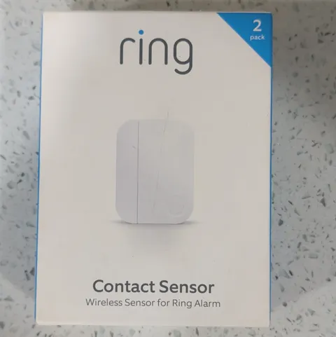Ring Alarm Contact Sensor 2-Pack Wireless Z-Wave White, Alexa Compatible