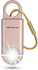 130Db Personal Safety Alarm Strobe Light. Loud Sound Keychain Siren with Carabin