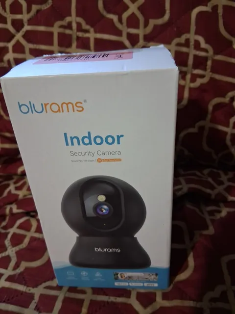 blurams Indoor Security Camera PTZ 2K Wi-Fi Color Night Vision BLACK