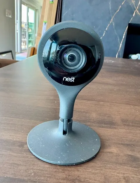 Google Nest Cam Indoor Wired Security Camera Black A0005 1080p HD 1st gen