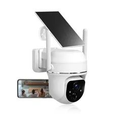 Vicohome 2K Solar Wireless WiFi Security Cameras Outdoor, 355° PTZ