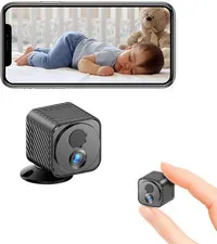 Mini Camera, 1080P Wireless Indoor Camera for Home Security, 60-Days Battery Lif
