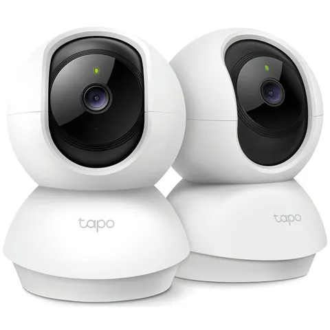 TP-Link Tapo 2K Pan/Tilt Security Camera, 2-Pack, Alexa & Google Compatible