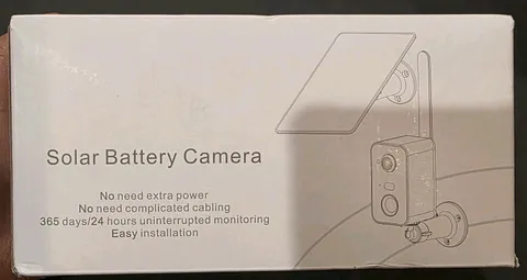 Solar Battery Wi-Fi Wireless IP Surveillance Camera, White, Solar/Battery