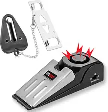 Door Stop Alarm & Hotel Door Lock,Dual Protection Security Door Kit,Door ​Securi