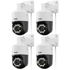 C296B 4K 8MP Hardwired POE Add-On Outdoor Home Security Camera, 355° Pan Tilt, O