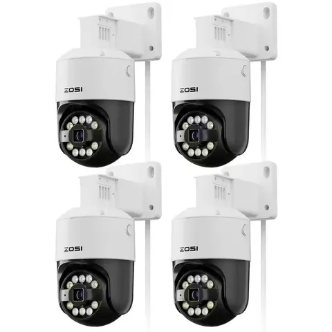 C296B 4K 8MP Hardwired POE Add-On Outdoor Home Security Camera, 355° Pan Tilt, O