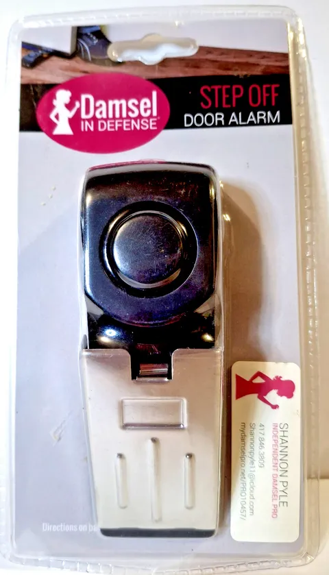 Damsel In Defense Portable Step Off Door Alarm Sensor Hotels, Dorms & Home New