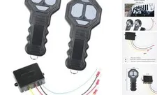 Winch Accessories,Car Accessories 5 Wire Winchs Controller,Towing Winch Remote 