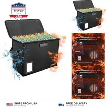 Comic Book Storage Box, Fireproof & Water-Resistant Comic Book Box with Lock ...