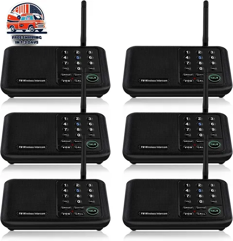 Intercomunicadores Inalámbricos Para El Hogar Con Alcance De 5280Ft 10 Canales Y