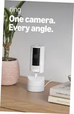 Pan-Tilt Indoor Cam (newest model), See all around 1 Camera Device Only White