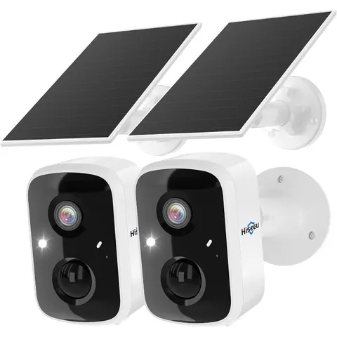 Solar Security Cameras Wireless Outdoor 2 Pack, Battery Powered 3K 4MP