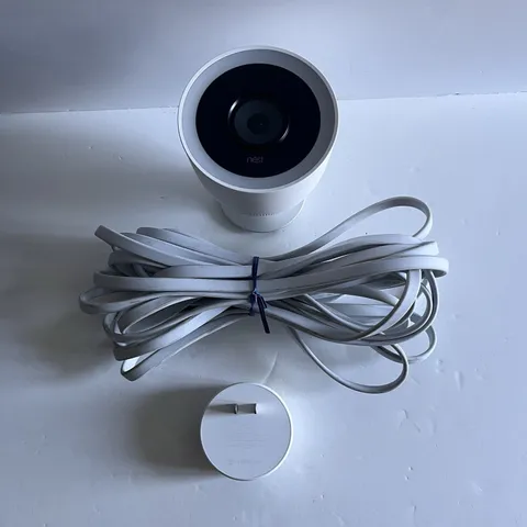 Nest Labs Cam IQ A0055 White Outdoor or Indoor Smart Wi-Fi With Power Supply